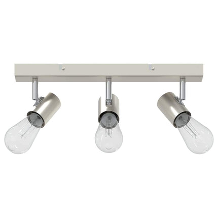Loftsspot med spotlights Nikkel 38 x 6,5 x 11,5 cm Metal