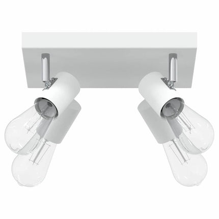 Loftsspot med spotlights Hvid 26 x 26 x 11,5 cm Metal