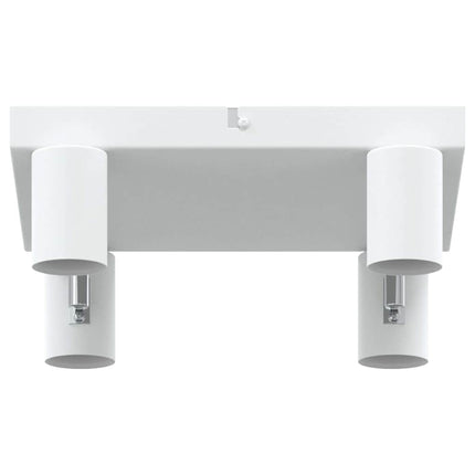 Loftsspot med spotlights Hvid 26 x 26 x 11,5 cm Metal