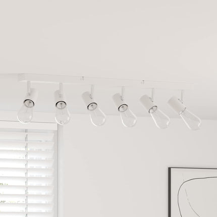 Loftsspot med spotlights Hvid 73 x 6,5 x 11,5 cm Metal