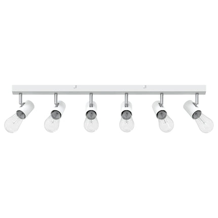 Loftsspot med spotlights Hvid 73 x 6,5 x 11,5 cm Metal