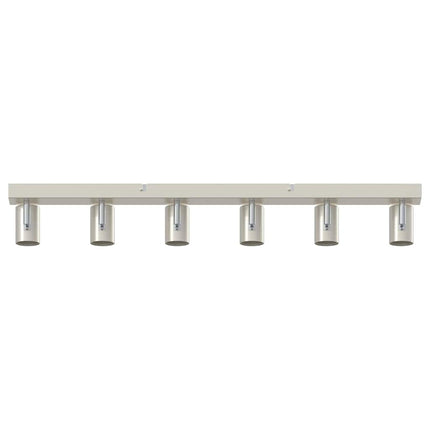 Loftsspot med spotlights Nikkel 73 x 6,5 x 11,5 cm Metal