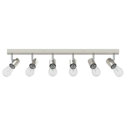 Loftsspot med spotlights Nikkel 73 x 6,5 x 11,5 cm Metal