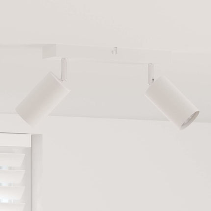 Loftsspot med spotlights Hvid 26 x 6 x 16 cm Metal