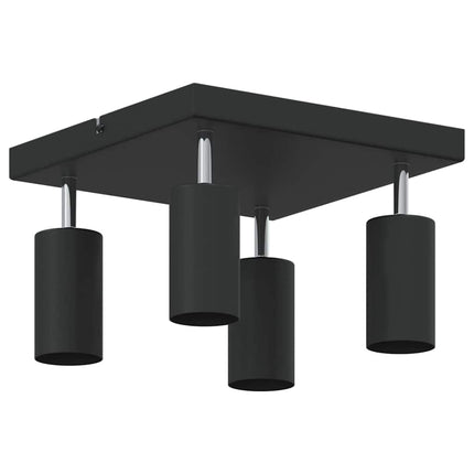 Loftsspot med spotlights Sort 26 x 26 x 16 cm Metal