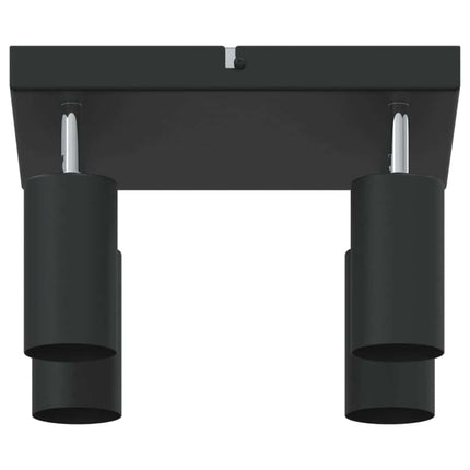 Loftsspot med spotlights Sort 26 x 26 x 16 cm Metal
