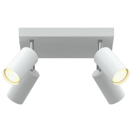 Loftsspot med spotlights Hvid 26 x 26 x 16 cm Metal