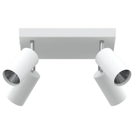 Loftsspot med spotlights Hvid 26 x 26 x 16 cm Metal