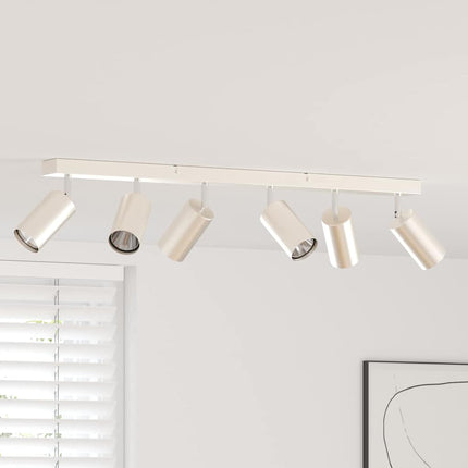 Loftsspot med spotlights Nikkel 73 x 6 x 16 cm Metal