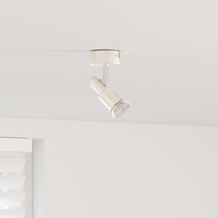 Loftsspot med spotlights Nikkel 8 x 8 x 10,5 cm Stål