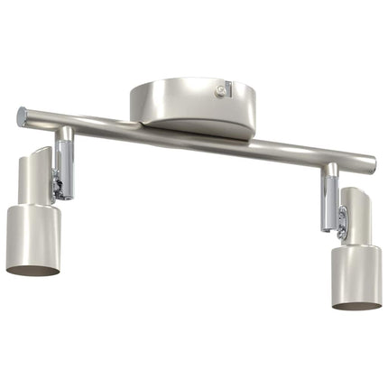 Loftsspot med spotlights Nikkel 25,5 x 8 x 11 cm Stål