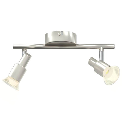 Loftsspot med spotlights Nikkel 25,5 x 8 x 11 cm Stål