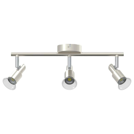 Loftsspot med spotlights Nikkel 39 x 10,5 x 10,5 cm Stål