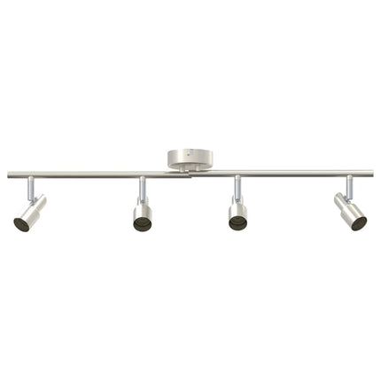 Loftsspot med spotlights Nikkel 70 x 9 x 12,5 cm Stål