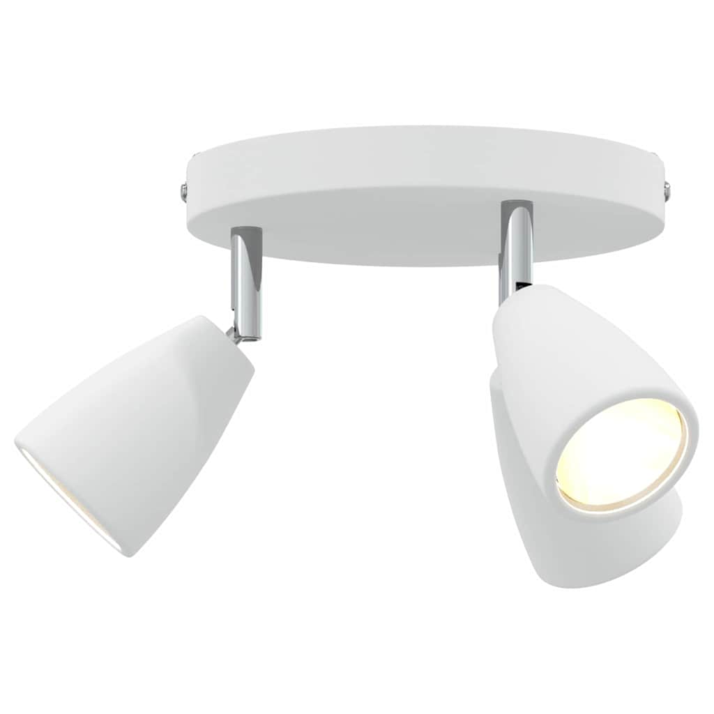 Loftsspot med spotlights Hvid 19 x 19 x 14,5 cm Metal