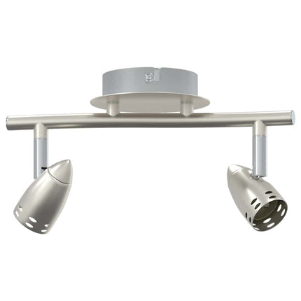 Loftsspot med spotlights Nikkel 27 x 10 x 12 cm Metal