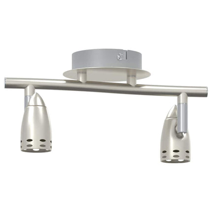 Loftsspot med spotlights Nikkel 27 x 10 x 12 cm Metal
