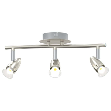 Loftsspot med spotlights Nikkel 36,5 x 10 x 12,5 cm Metal