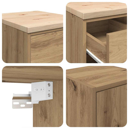 skabe til garagen 2 stk. konstrueret træ kunsteg