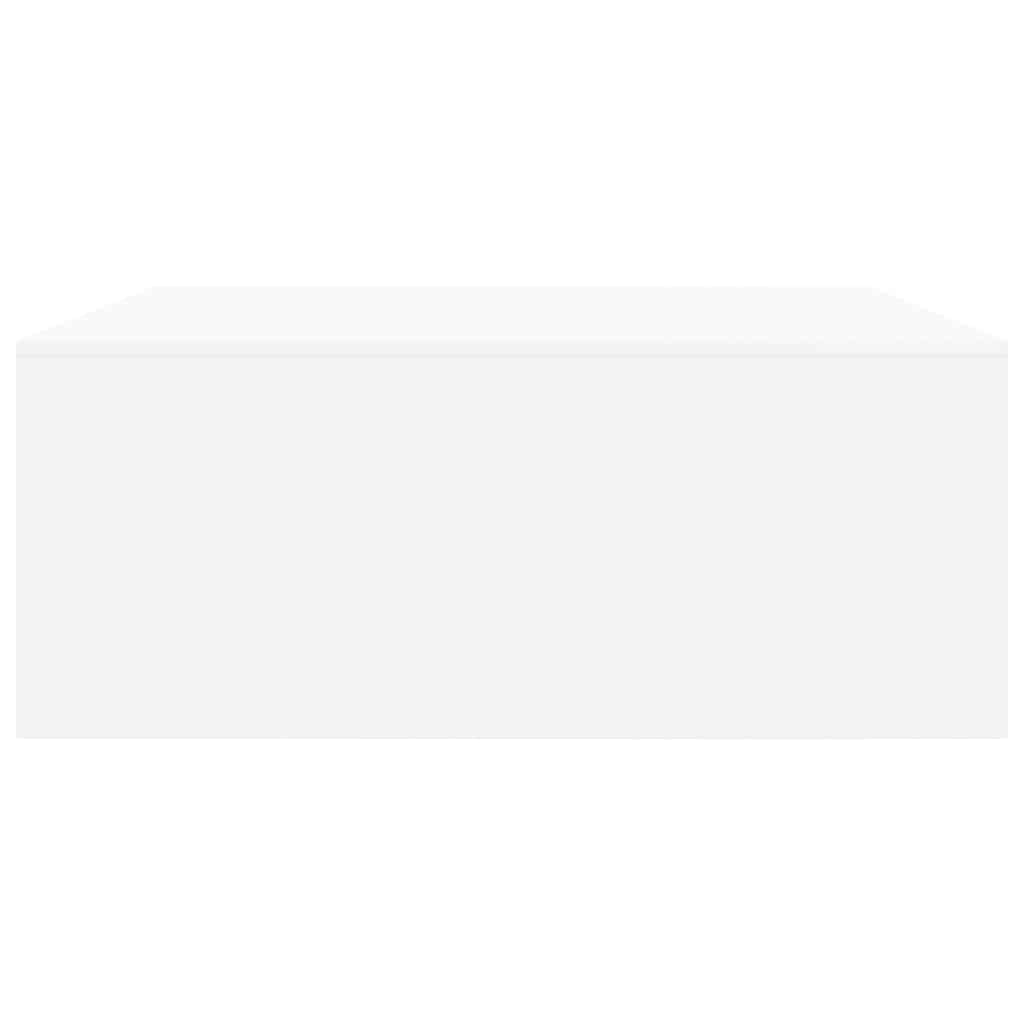 sofabord med skuffer 100x100x40 cm hvid