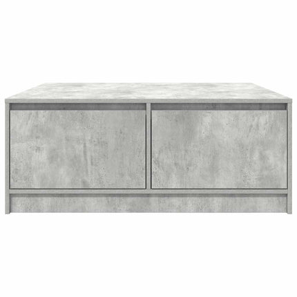sofabord med skuffer 100x100x40 cm betongrå