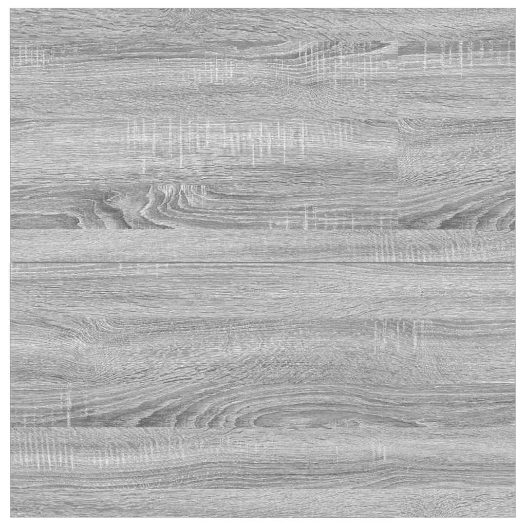 sofabord med skuffer 100x100x40 cm grå sonoma-eg