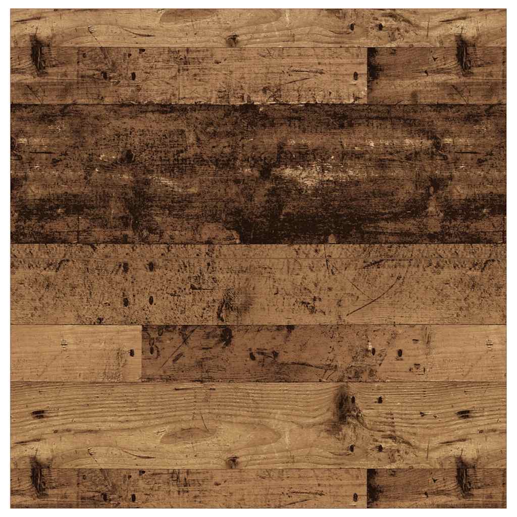 sofabord med skuffer 100x100x40 cm gammelt træ-look