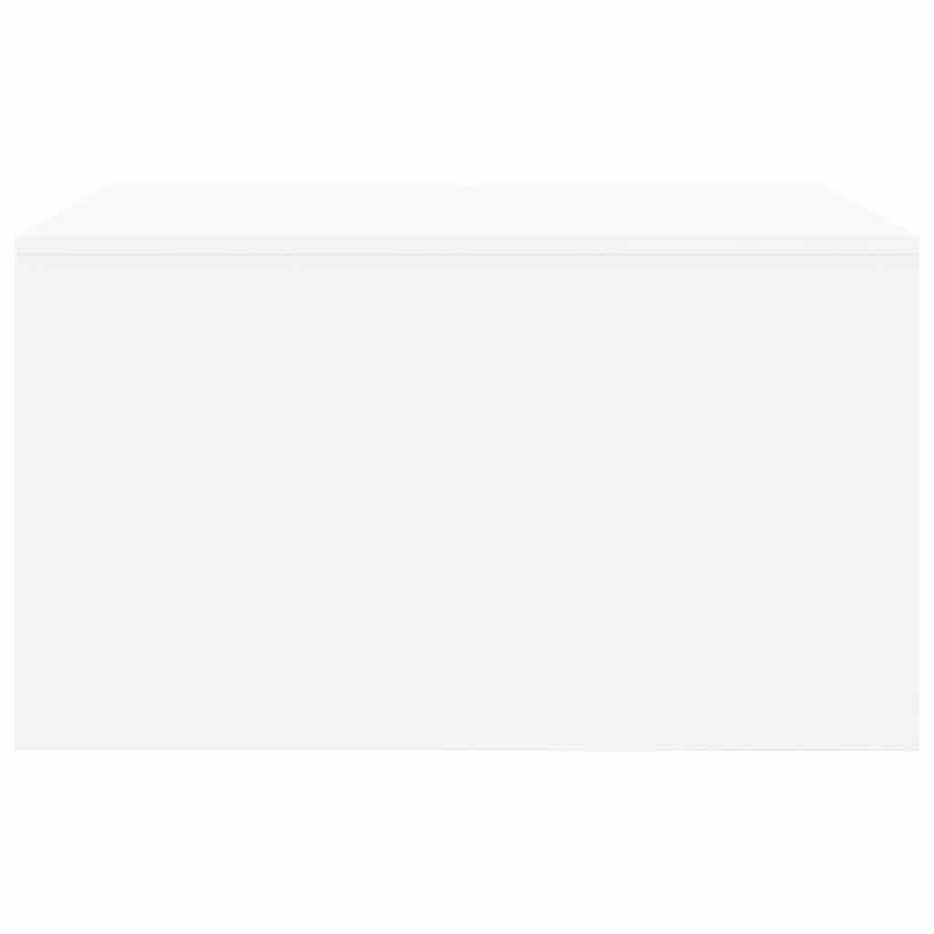 sofabord med skuffer 70,5x70x40 cm hvid