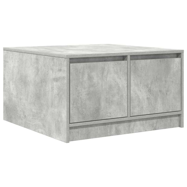 sofabord med skuffer 70,5x70x40 cm betongrå