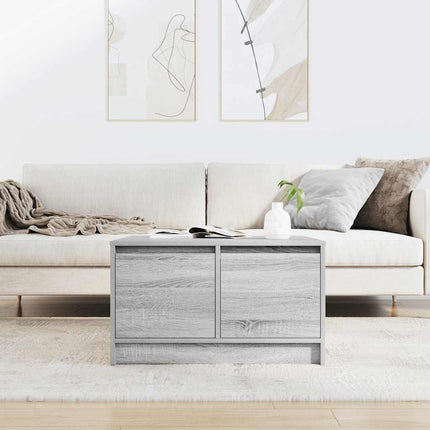 sofabord med skuffer 70,5x70x40 cm grå sonoma-eg
