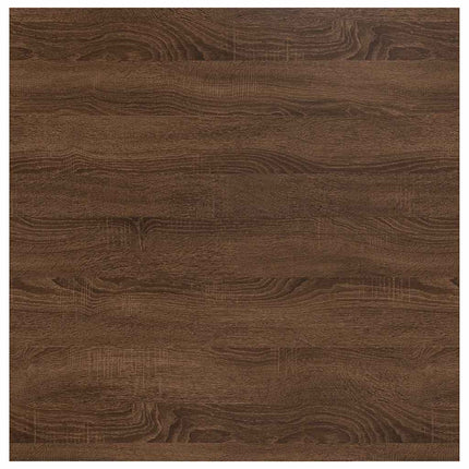 sofabord med skuffer 70,5x70x40 cm brun egetræsfarve