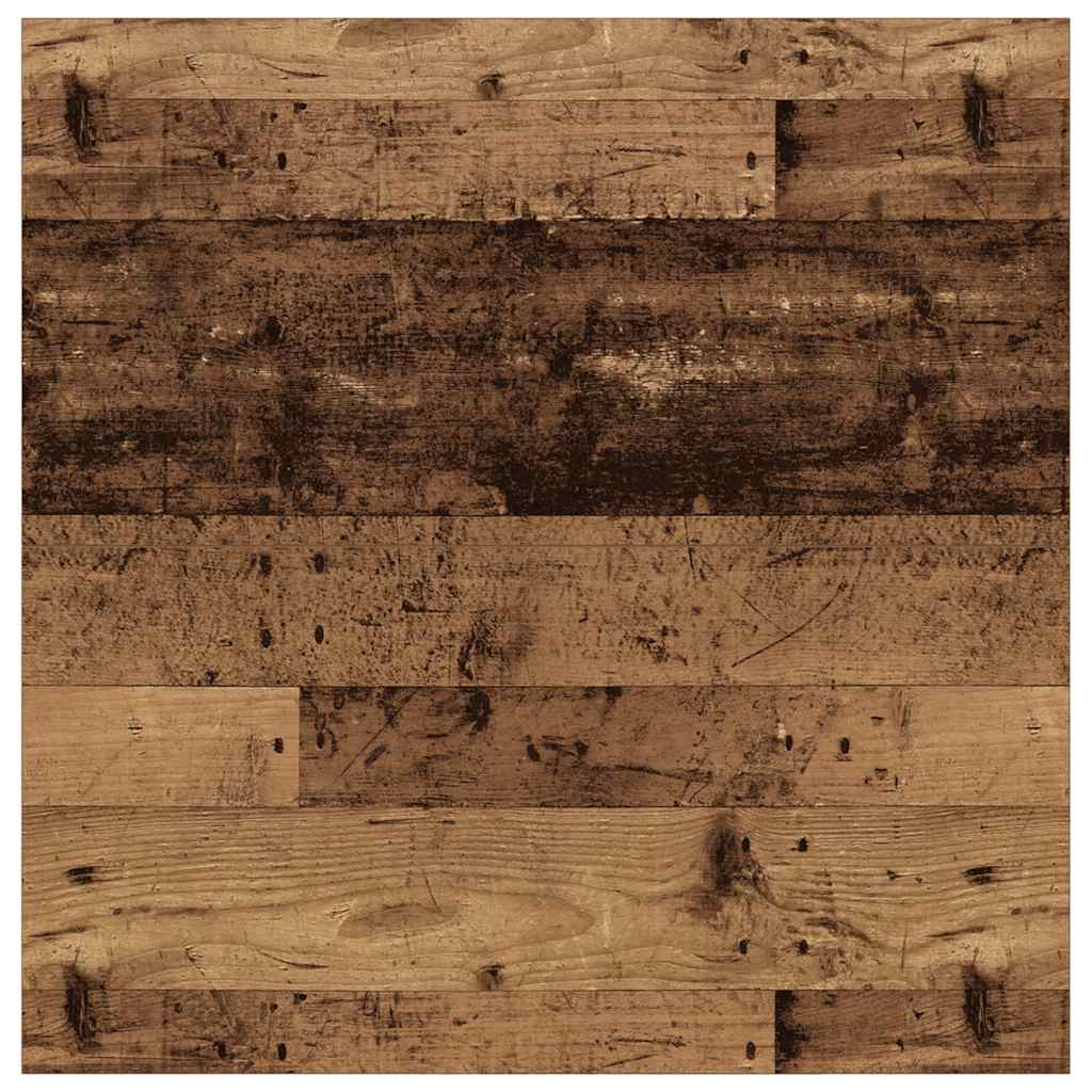 sofabord med skuffer 70,5x70x40 cm gammelt træ-look