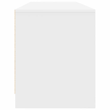 tv-bord 188,5x41x50 cm konstrueret træ hvid