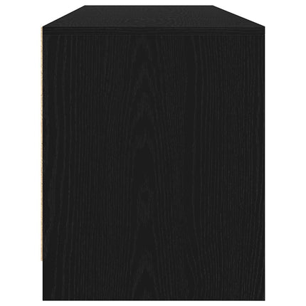 tv-bord 188,5x41x50 cm konstrueret træ sort egetræsfarve