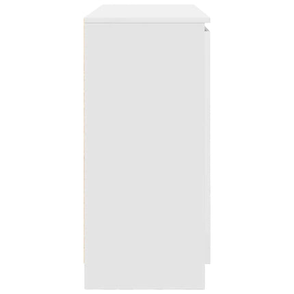 skænk med skuffer 100,5x35x76 cm konstrueret træ hvid