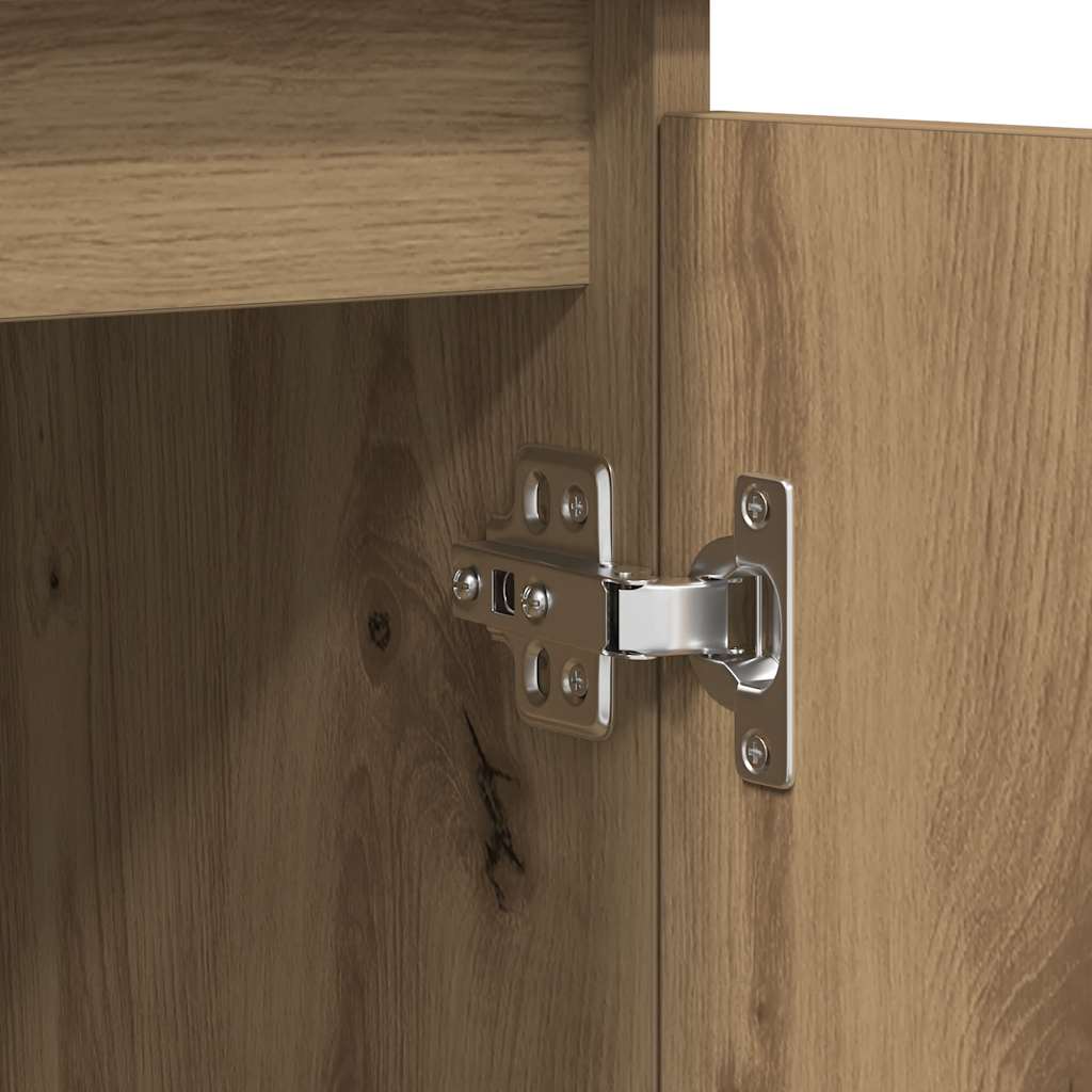 skænk med skuffer 100,5x35x76 cm konstrueret træ kunsteg