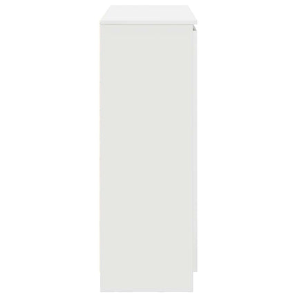 skænk med skuffer 100,5x35x98,5 cm konstrueret træ hvid