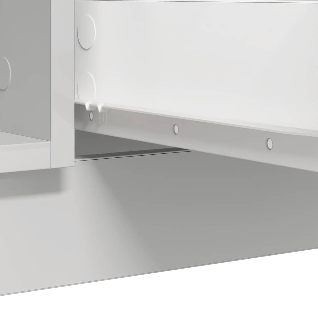 skænk med skuffer 100,5x35x98,5 cm konstrueret træ hvid