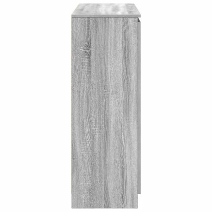 skænk med skuffer 100,5x35x98,5cm konstrueret træ grå sonoma-eg