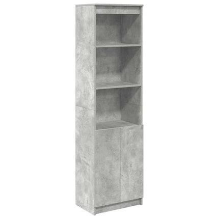 højskab 50x35x180 cm konstrueret træ betongrå