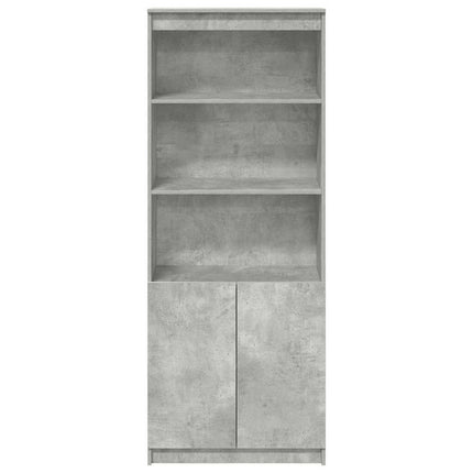 højskab 70x35x180 cm konstrueret træ betongrå