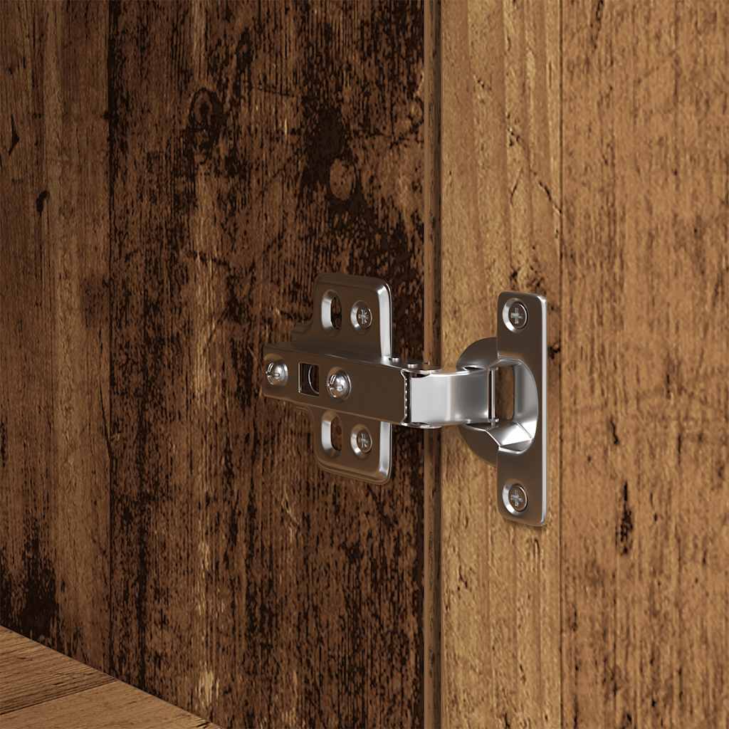 højskab 70x35x180 cm konstrueret træ gammelt træ-look