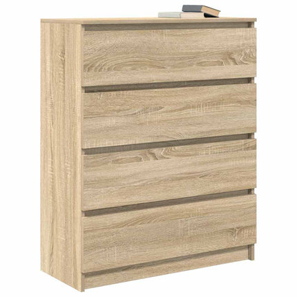 skænk 80x35x99 cm konstrueret træ sonoma-eg