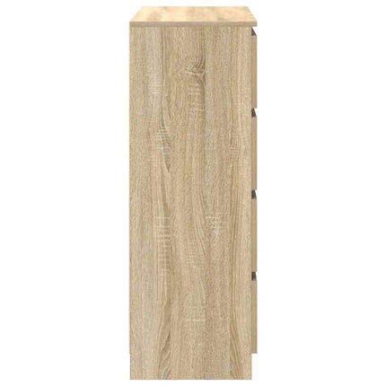 skænk 80x35x99 cm konstrueret træ sonoma-eg