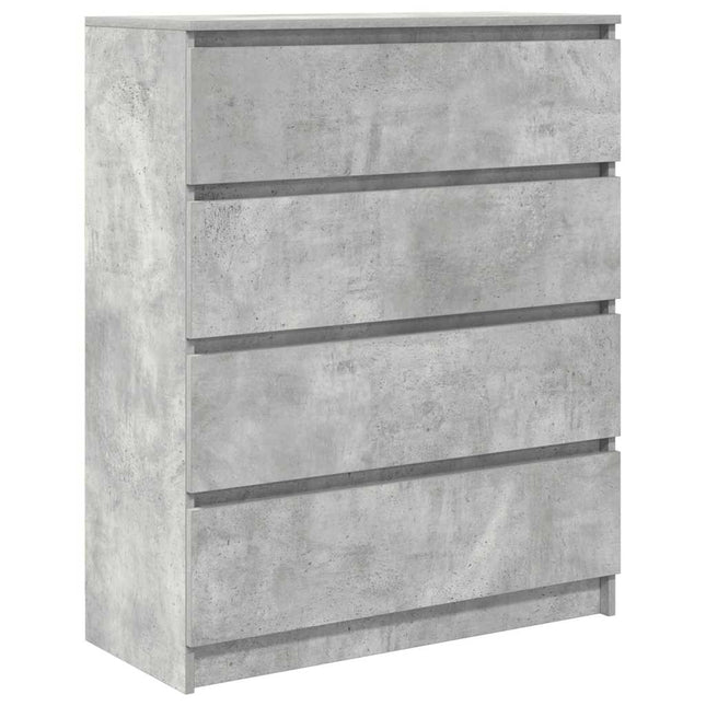 skænk 80x35x99 cm konstrueret træ betongrå