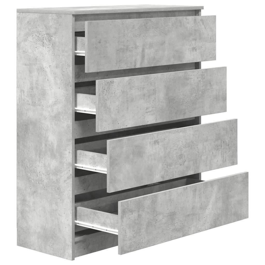 skænk 80x35x99 cm konstrueret træ betongrå