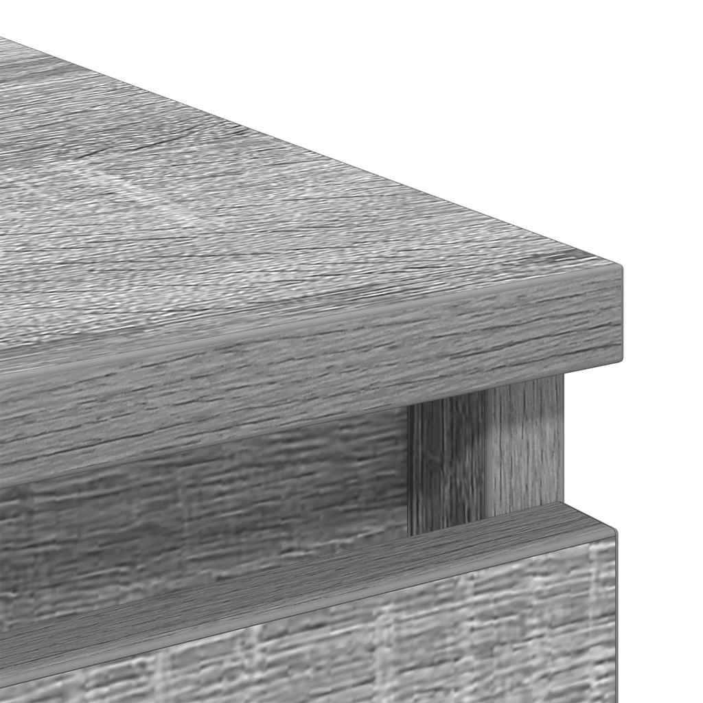 skænk 80x35x99 cm konstrueret træ grå sonoma-eg