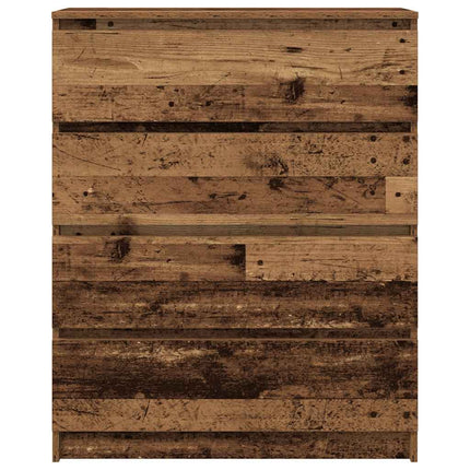 skænk 80x35x99 cm konstrueret træ antikt træ