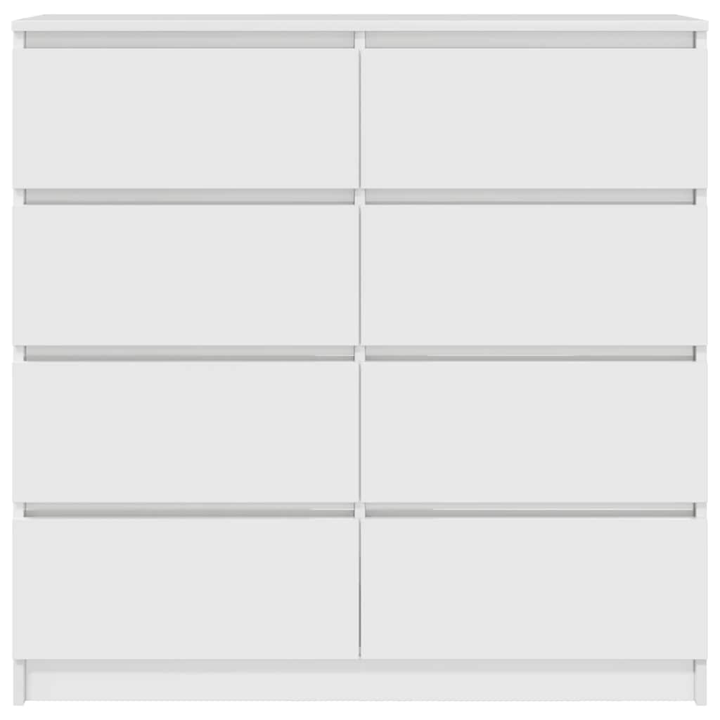 skænk 100x35x99 cm konstrueret træ hvid