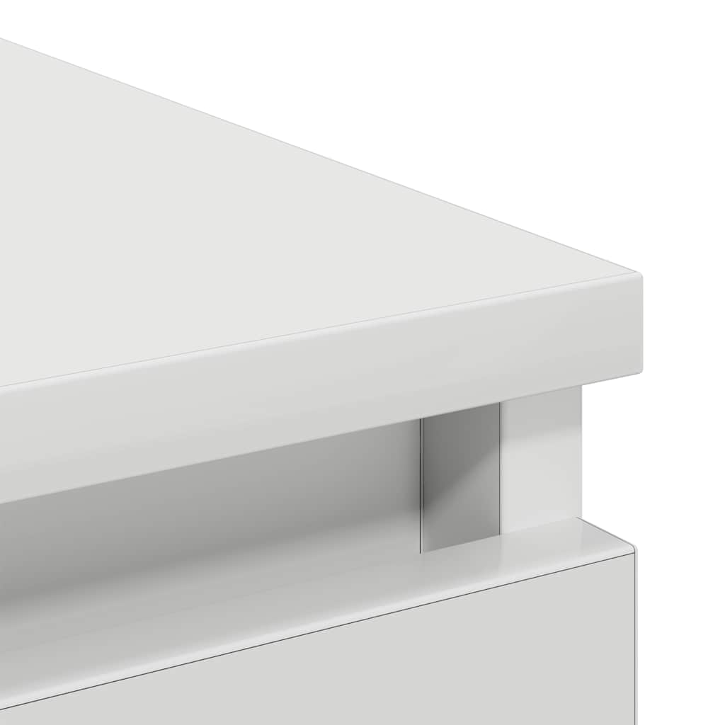 skænk 100x35x99 cm konstrueret træ hvid